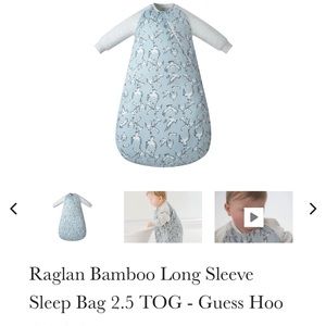 BNWT Nest designs bamboo sleep sack 18-24mnths